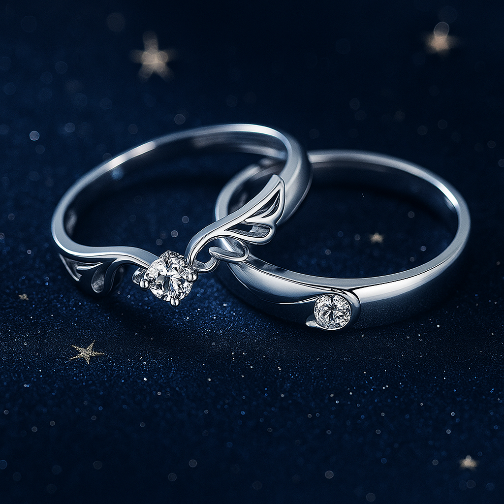 Eternal Vines Couple Rings
