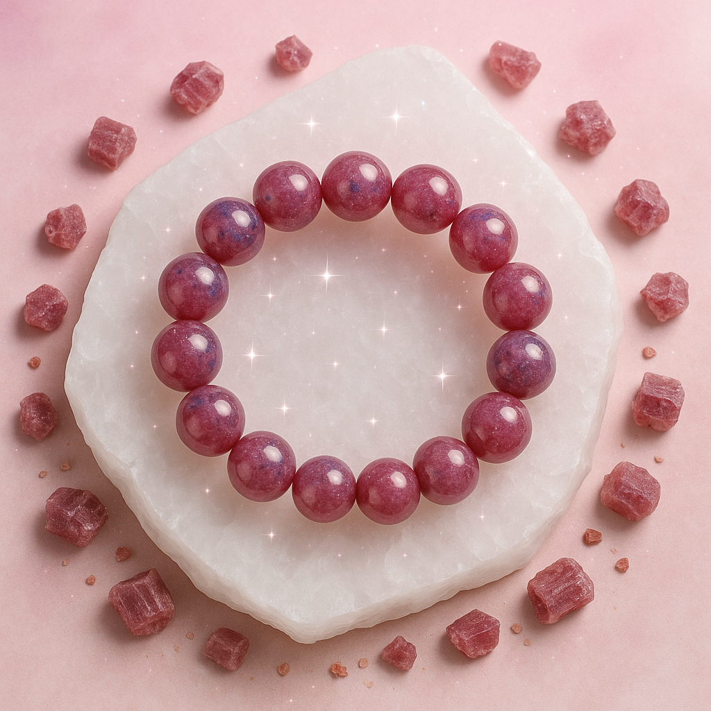 Soul Petal – Pink Tourmaline Bracelet