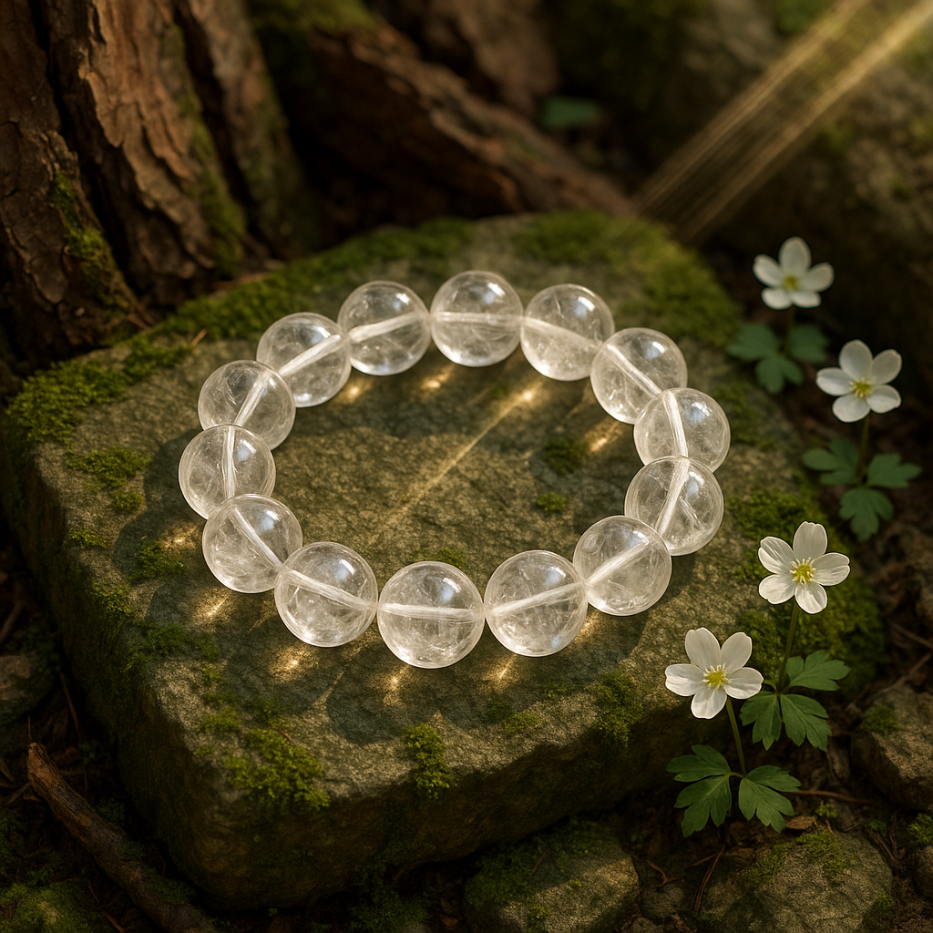 Aurora Veil – Clear Quartz Bracelet