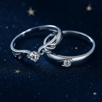 Eternal Vines Couple Rings