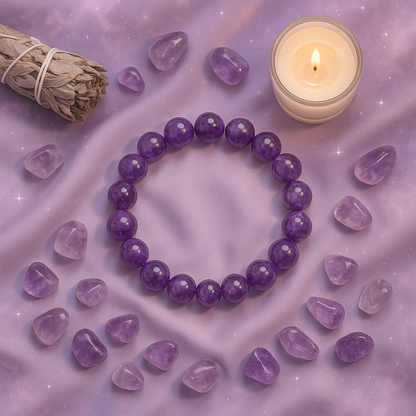 Celestial Crown – Amethyst Bracelet