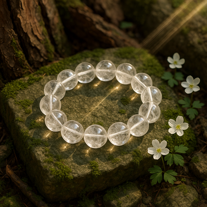 Aurora Veil – Clear Quartz Bracelet