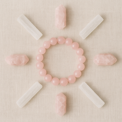 Heart Whisper – Rose Quartz Bracelet