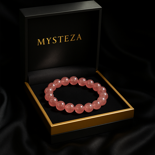 Love SHIELD – Strawberry Quartz  Bracelet